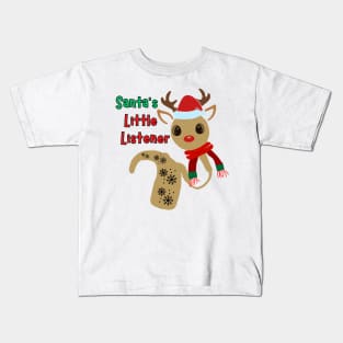 Cochlear Implant Christmas Kids T-Shirt